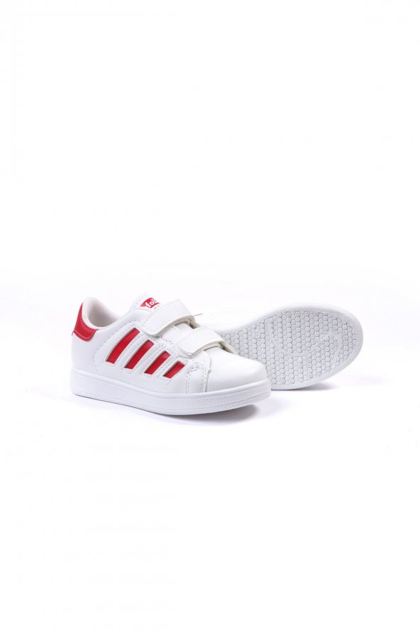 Modatalika Çocuk Çizgili Cırtlı Spor Ve Günlük Ayakkabı