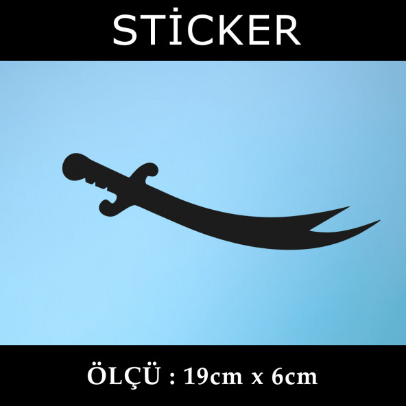 Hz. ali kılıç sticker  2 ADET
