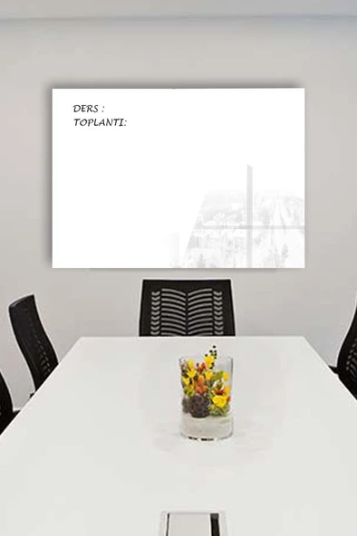 50x60cm - Cam Ocak Koruyucu - Temperli Cam Yazı Tahtası ürün görseli 1
