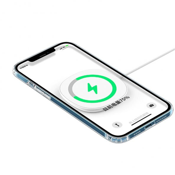 iPhone 11 Kılıf Magsafe Özellikli Şeffaf Silikon Kapak - 9