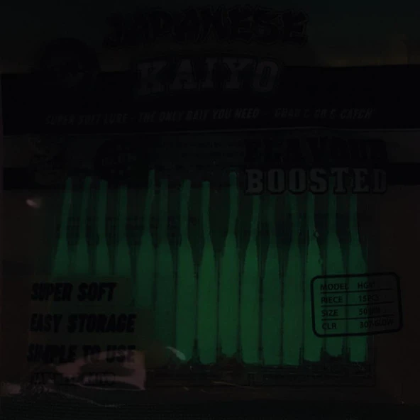 Japanese Kaiyo 5cm Silikon LRF Suni Yem Karides Aromalı Fosforlu - 2