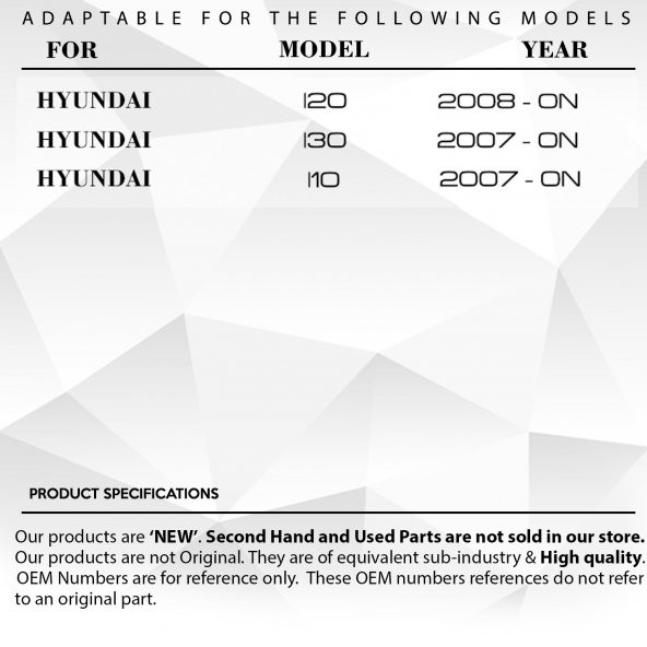Hyundai I30,I20,I10  için Ayna Dişlisi - 8