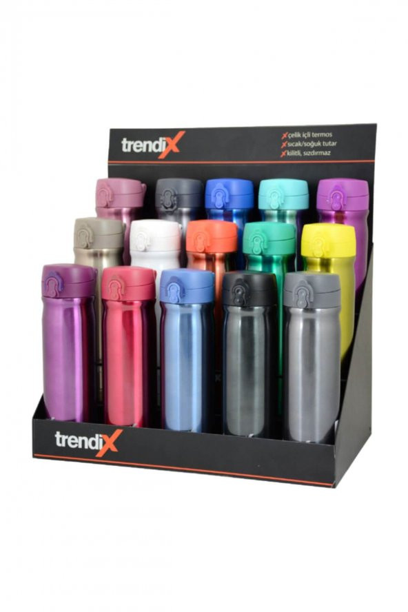 Trendix Çelik İçli 350 Ml Termos Matara (Gri) / - 2