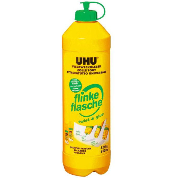 Uhu Twist & Glue Çok Amaçlı Sıvı Yapıştırıcı 850 gr. Yedek Dolum Şişesi