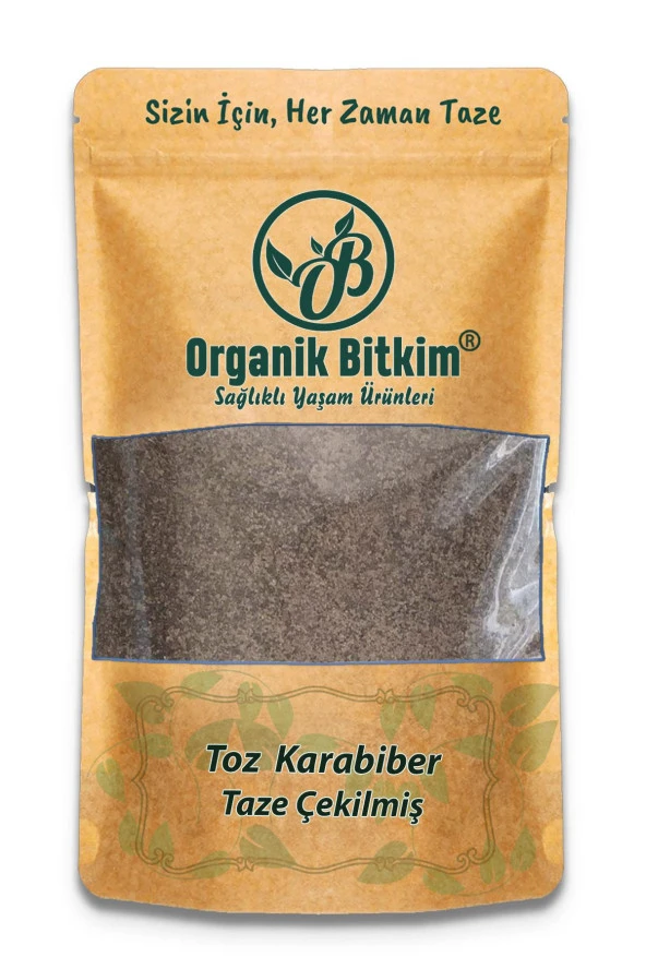 Organik Bitkim Toz Karabiber 150 gr
