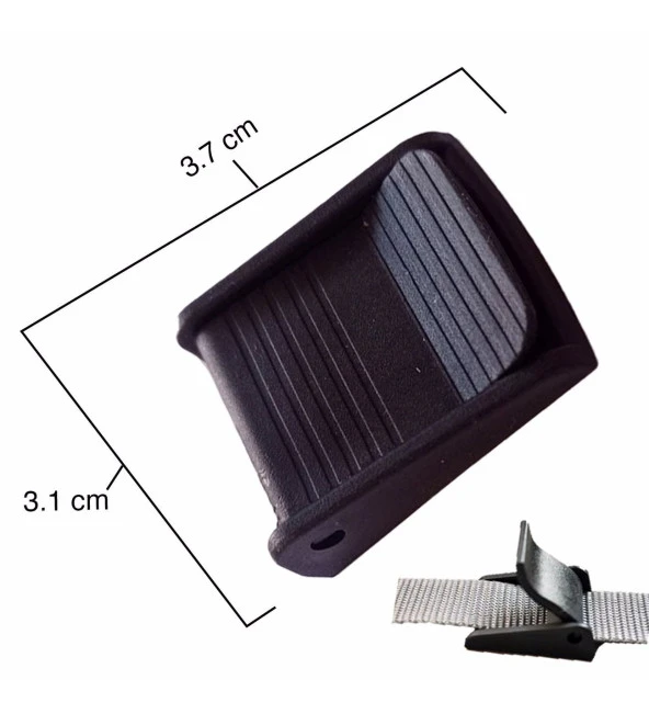 1 Adet Plastik Siyah Kayış Tokası