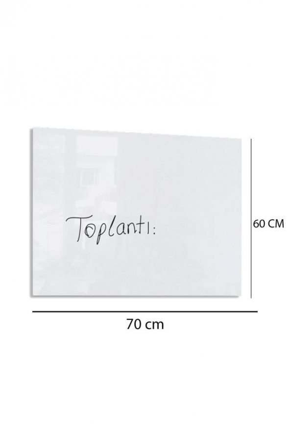 60x70 Cm Temperli Cam Yazı Tahtası - 2