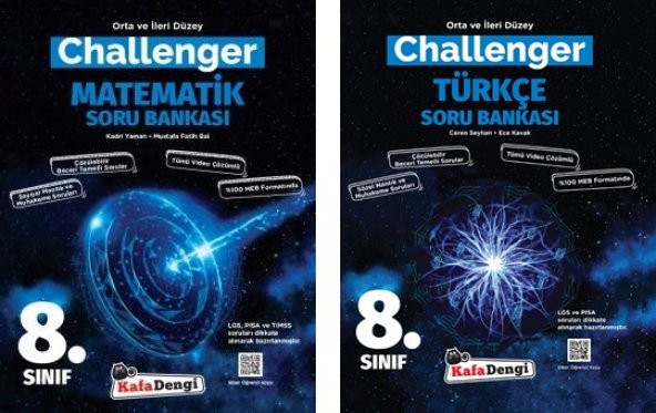 Kafadengi 8. Sınıf Lgs Türkçe + Matematik Challenger Soru Seti 2 Kitap 2023