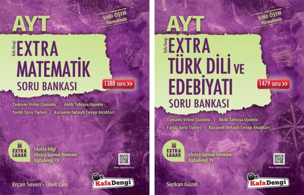Kafadengi 2024 Ayt Matmeatik + Edebiyat Extra Soru Bankası Seti 2 Kitap ürün görseli