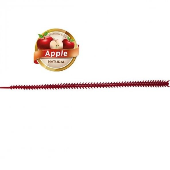 Japanese Ryoshi 12cm LRF Silikon Yem Elma Aromalı Yem Kırmızı - 3