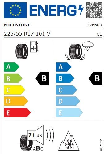 Milestone CarMile Winter 225/55 R17 101V Reinf. Kış Lastiği - 2025 - Resim 2