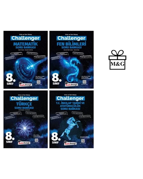 LGS 8.Sınıf Challenger Matematik Fen Bilimleri Türkçe ve İnkılap Soru Bankası