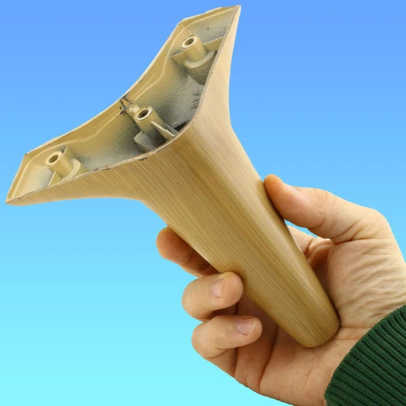 Aspen Lüks Mobilya Kanepe Koltuk Tv Ünitesi Baza Yükseltici Ayağı Ayakları 15 Cm Açık Kahverengi - Resim 3