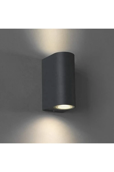 Bahçe aydınlatma armatürleri çift taraflı aplik siyah - 5