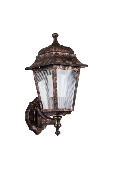 Zerpa Dekoratif Optik Kare Bakır Duvar Armatür Aplik 20cm X 39cm