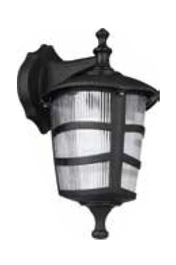 Üçgen Bahçe Aydınlatması Ters Aplik Optik Armatür Siyah ürün görseli 1