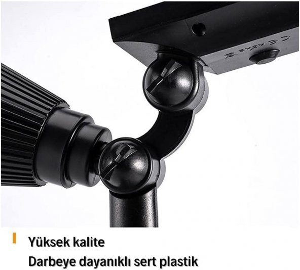 K2 LED KAZIKLI ÇİM ARMATÜR SOLARLI AMBER RENK - Resim 5