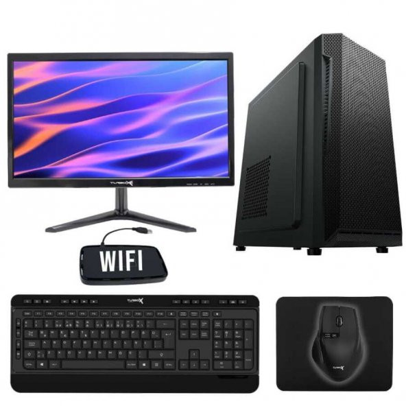 Turbox Tx1828 Pentium G4400 6.Nesil 8GB Ram 512GB SSD 21.5 inç Monitör Masaüstü Ofis Bilgisayarı