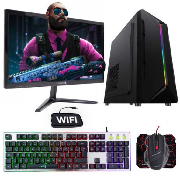 Turbox Tx1890 i7 860 8GB Ram 256GB SSD 500GB HDD 2GB R5 230 19.5 inç Monitör Masaüstü Bilgisayar