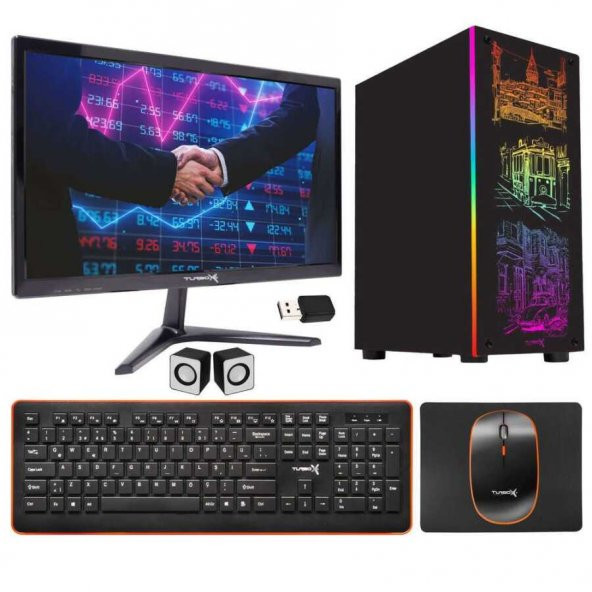 Turbox Tx1991 i5 4440 8GB Ram 256GB SSD 21.5 inç Monitör Masaüstü Ev ve Ofis Bilgisayarı