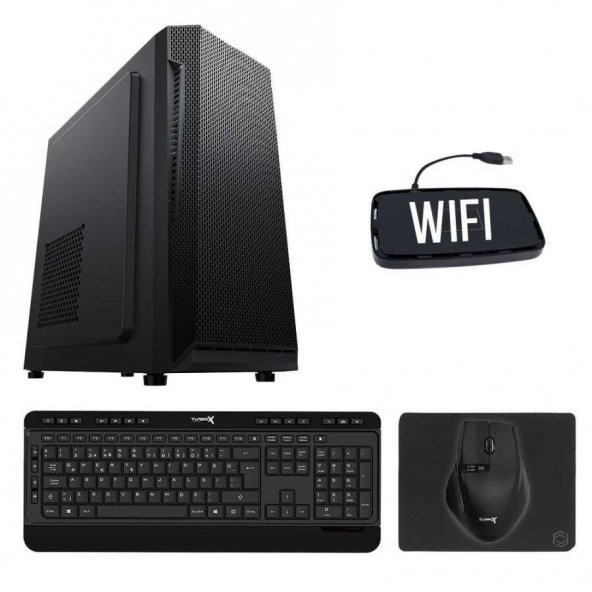 Turbox Tx2001 i7 10700F 8GB Ram 256GB M.2 NVMe SSD 2GB R5 230 Masaüstü Ev ve Ofis Bilgisayarı