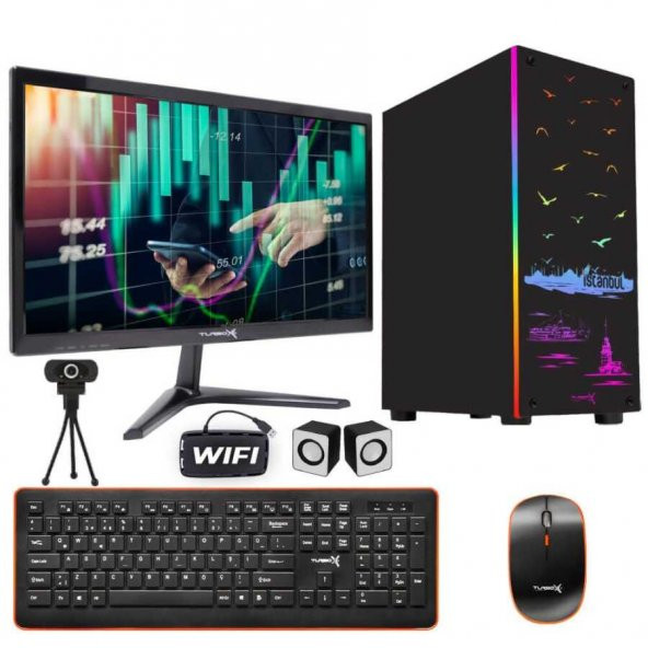 Turbox Tx2029 Pentium G3250 4.Nesil 16GB Ram 512GB SSD 21.5 inç Hoparlör+Webcam Ev Ofis Bilgisayarı