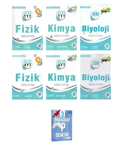 YKS TYT ve AYT Fizik Kimya ve Biyoloji Soru Kitabı ürün görseli 1