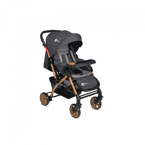 4 Baby Active Gold Çift Yönlü Bebek Arabası Antrasit