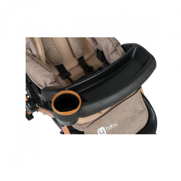 4 Baby Active Gold Çift Yönlü Bebek Arabası Antrasit - 3