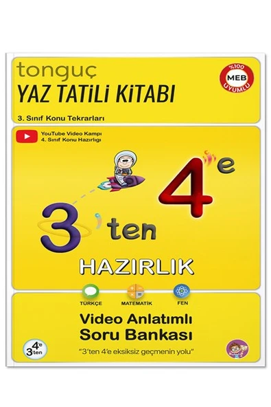 3ten 4e Hazırlık Kitabı - 3. Sınıf Konu Tekrarları - Tonguç Yayınları