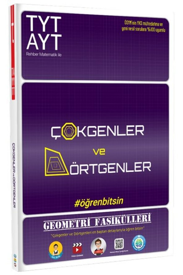 TYT-AYT Geometri Fasikülleri-Çokgenler ve Dörtgenler - Tonguç Yayınları