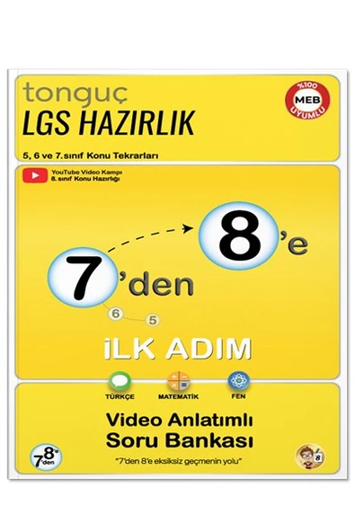 7den 8e Hazırlık Kitabı - Tonguç Yayınları