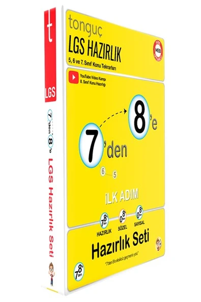 7den 8e Hazırlık Seti- Tekrar ve Ön Hazırlık Seti - Tonguç Yayınları