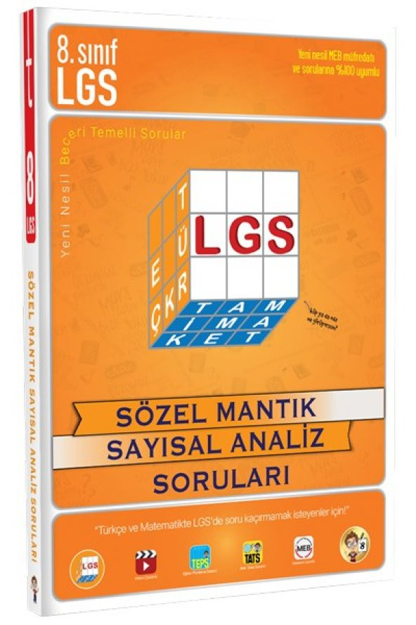 8. Sınıf LGS Sözel Mantık Sayısal Analiz Soruları - Tonguç Yayınları