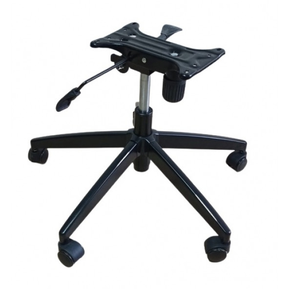 Oyuncu Koltuğu Yıldız Ayağı Yüksek Piramit Ayak Çift Kol Mekanizma Siyah Pistonlu - Resim 6