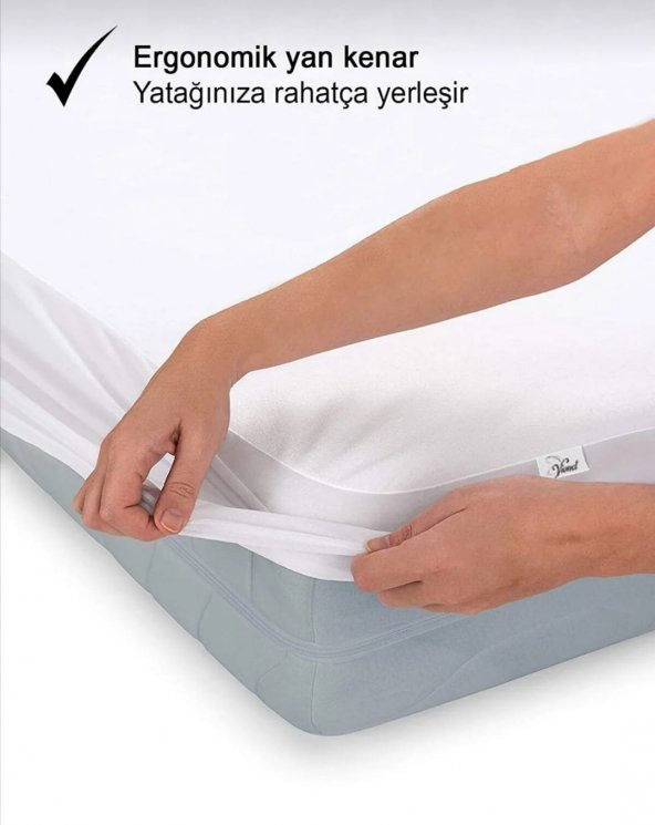 Tek Kişilik Alez Mikro Full Kenar Fitted Su Sıvı Geçirmez Alez Yatak Koruyucu Alez 120 X 200 CM Pamuklu - 5