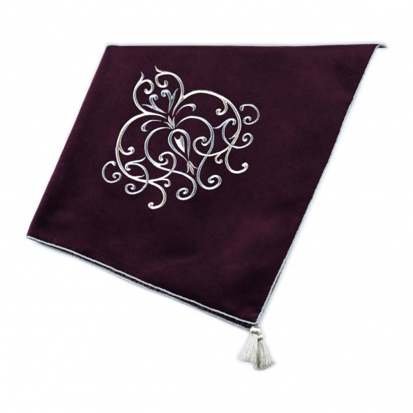 Sıklamen Kadife Kumaş Örtü - 2