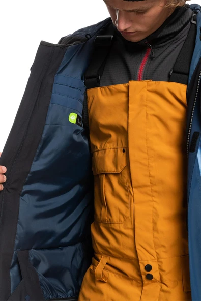 Quiksilver  EQYTJ03339 - Mission Printed Block Erkek Snowboard Kayak Montu - Resim 8