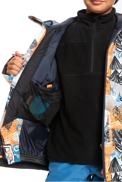 Quiksilver  EQBTJ03171 - Morton Erkek Snowboard Su Geçirmez Kayak Montu - Resim 4