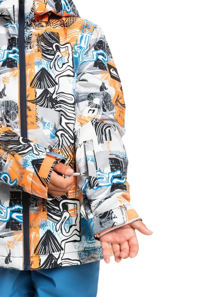 Quiksilver  EQBTJ03171 - Morton Erkek Snowboard Su Geçirmez Kayak Montu - Resim 7