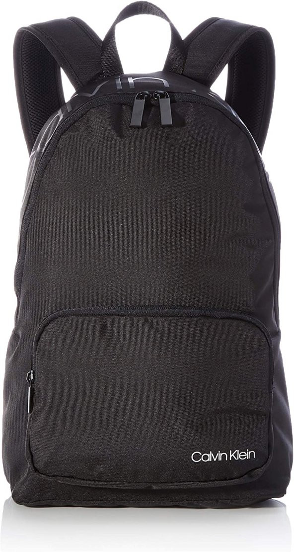 Klein Erkek CK Item Fermuarlı Pocket Sırt Çantası, Siyah, Tek Beden - 1