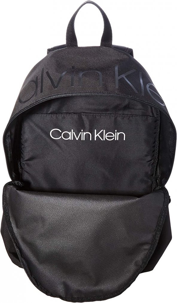 Klein Erkek CK Item Fermuarlı Pocket Sırt Çantası, Siyah, Tek Beden - 3