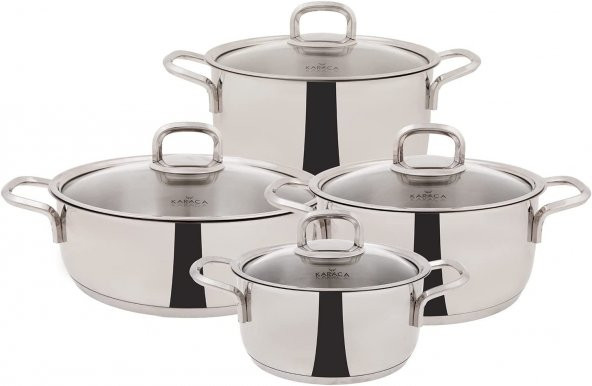 Sakura Powersteel 8 Parça 316 Çelik Tencere Seti - 1