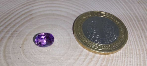Ametist Taşı Faset Kesim (yüzük, kolye ucu vb yapımına uygun) (Ortalama 1,5 karat) - 2