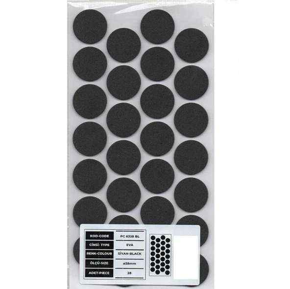 Mobilya Altı Kaydırmaz Eva 28mm