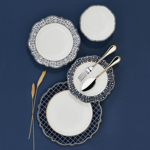 KORKMAZ A8245 ELİZA COLL.60 PRÇ YEMEK TAKIMI - 2