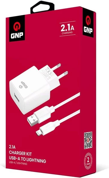 GNP 2.1mah iPhone Lightning Kablo Ve Şarj Cihazı (GENPA Garantili) - Resim 2