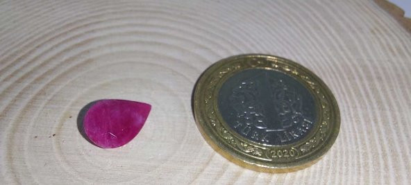 Yakut Taşı Faset Kesim (yüzük, kolye ucu vb yapımına uygun) (Ortalama 3 karat) - 2