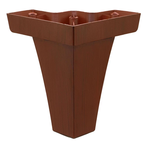 Venüs Mobilya Kanepe Sehpa Tv Ünitesi Koltuk Ayağı 14 Cm Kahverengi Ahşap Desenli Baza Ayak 4 Adet - 7