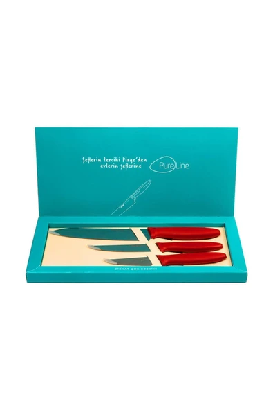 Pure Line 3 Lü Mutfak Bıçak Seti - 2
